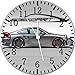 Produktbild Super Auto Wanduhr 25,4 cm wird Nice Geschenk und Raum Wand Decor Y07