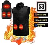 Material de alta calidad: 100% poliéster, ligero, aislante y transpirable, te mantiene cómodo y cálido de llevar de muchas maneras con movimiento sin restricciones en este invierno; estable, seguro, protección del medio ambiente con calentador de fibra de carbono; también resistente al agua y al viento.