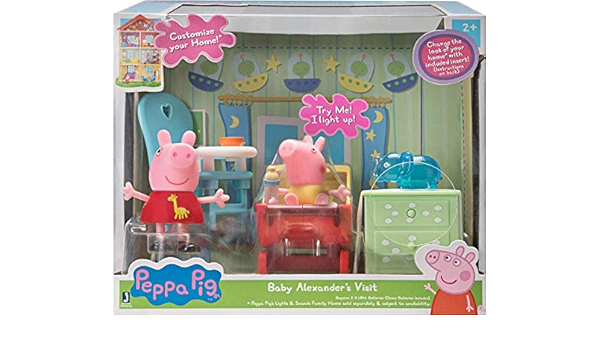 Otto Coffret Peppa Pig Bebe Alexandre Avec Poussette Et Chaise Commode Figurine Peppa Le Cochon Jouet Enfant Dessin Anime Amazon Fr Jeux Et Jouets