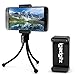 Produktbild igadgitz Flexibles Beinen Mini Stativ mit Taschenclip + Premium Smartphone Halter Halterung für LG K4, G3, G4, G5, Nexus 5X, V10, G4c, G4 Beat, G Flex, Optimum G Pro