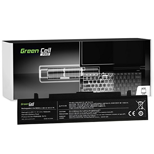 Green Cell® PRO Extended Serie Laptop Akku für Samsung NP550P7C-S04DE (Original Samsung SDI Zellen, 9 Zellen, 7800mAh, Schwarz)