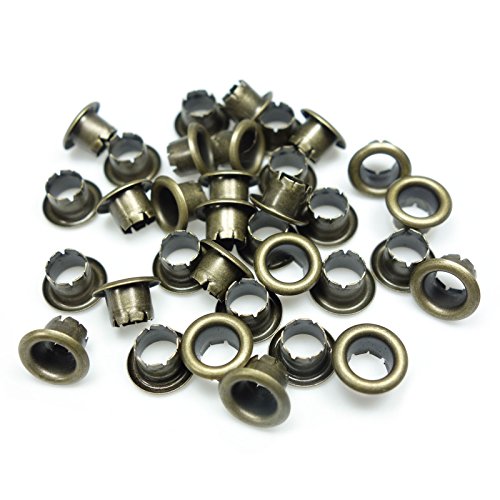 250 diferentes color Ojales EFC-30, para kangaro EP-20, EP-30 & LGI Sacador del ojal - partir de la popa - Latón Antiguo