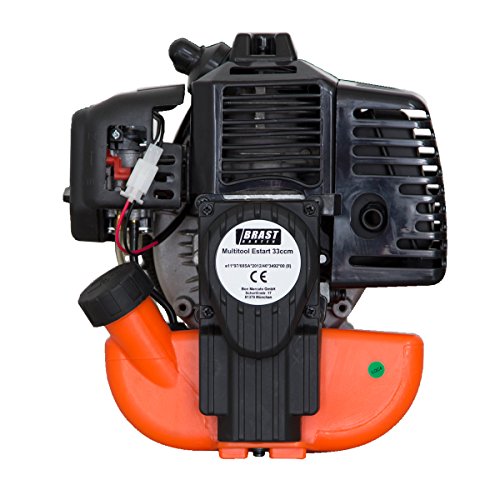 BRAST Benzin 2 in 1 Motorsense mit Elektrostart Freischneider Rasen-Trimmer Sense Start per Zündschlüssel - 5