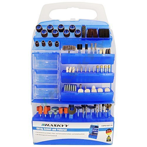 Schleifset Polierset 150-tlg Feinbohrer Satz Fräser Bürsten Bohrer 3mm Sortiment