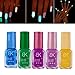 Produktbild ESAILQ fluoreszierenden Neon Leuchtenden Gel Nagellack, 5 Pcs Candy Fluoreszierende Neon Leuchtende Gel Nagellack für Glow in Dark Nail Lack (2#.5#.8#.9#.10#)