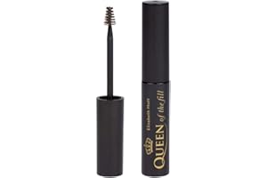 Elizabeth Mott Queen of the Fill Eyebrow Gel - Tinted Brow Gel for Long-Lasting & Natural-Looking Eyebrows - Smudge-Proof & Waterproof Eyebrow Gel Brown - Cruelty-Free - Dark Medium Brown