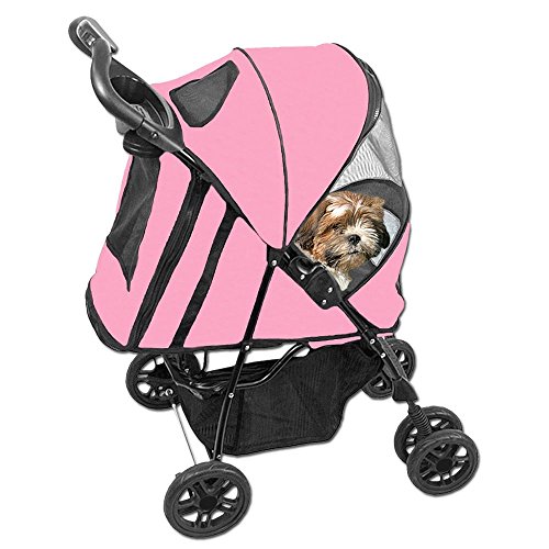 Pet-Gear-Happy-Trails-Stroller-Pink