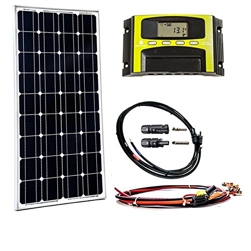 Preisvergleich Produktbild 100W Solar Bausatz Set für Garten, Ferienhaus & Co. WATTSTUNDE®