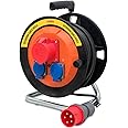 Max Extension Cable Drum| 3phase with 16 Amp 5 pin Industrial Plug| 16 Amp 5 pin Industrial Socket| 16 Amp 2 Pole 2 schuko sockets and 25 metres Wire|Industrial Cable Reel/Drum |