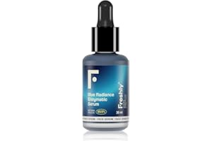 Freshly - Sérum Facial Exfoliante Ácido Mandélico, 15 ml - Blue Radiance Enzymatic Serum - Elimina Puntos Negros y Células Muertas