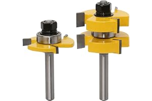 2 stycken spår- och tungfräsar, 8 mm skaft, spår- och tungfräs, spårfräs, träbearbetningsfräs