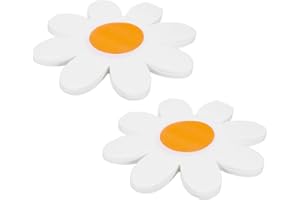 JEQQINUZ 40 Stück Servietten Blumen Gänseblümchen Deko, Frühlingsservietten Daisy Geburtstag Servietten Blumenform Taufe Tischdeko Papierservietten Sommerfest Party Dekoration