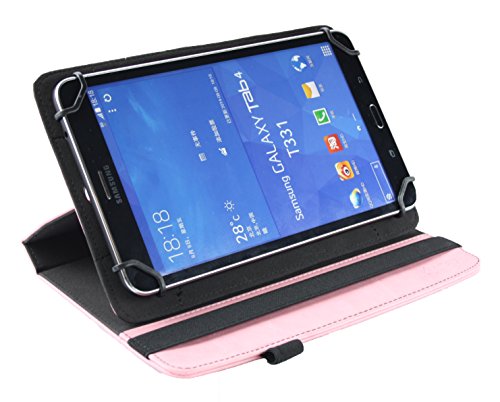 Emartbuy® ALLDAYMALL A88X 7 Zoll Quad Core Tablet PC Universal ( 7 – 8 Zoll ) Baby Rosa Prämie PU Leder 360 Grad rotierende Stand Folio Geldbörse Tasche Hülle + Rosa Eingabestift - 5