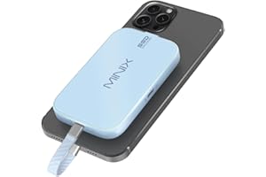 MINIX Magnetic M.2 2230 NVMe SSD Encosure Supports iPhone 15/16 Pro Max ProRes, Type C USB 2.0 Audio Port, Compatible with iPad Pro, MacBook, Laptop，PD 60W Max, External SSD Case