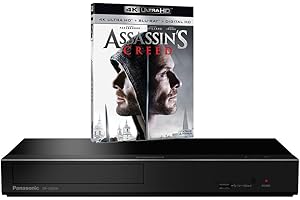 PANASONIC BUNDLE Panasonic DP-UB450 MULTIREGION Blu-ray Player Bundle with Assassins Creed Ultra HD 4K Blu-ray Disc