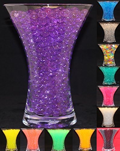 LUXURY WATER CRYSTAL BEADS WEDDING TABLE DECORATIONS CENTREPIECES WATERBEADS DECOR (Purple)