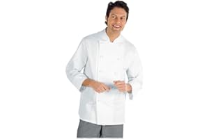 Novaplus Kochjacke Basic weiß Langarm