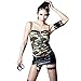Produktbild GIOVVQ Sexy Dessous Damen Erotik Uniform Versuchung Unterwäsche Rollenspiel Kostüm Battlefield Charming Camouflage Suit