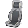 Beurer MG 320 Shiatsu Massagesitzauflage, für Rücken, Nacken und Oberschenkel, zusätzliche Luftkompressionsmassage, Licht- un