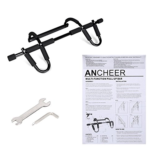 Ancheer Türreck/ Klimmzugstange, Pull Up Bar, Sit up Trainer, Multifunktion Fitnessgerät Heimtrainer - 7