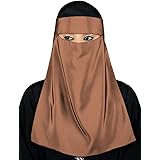 MyBatua Einlagiger Niqab, Saudi-Stil, Muslimischer Gesichtsschleier, Großhandelspreis, 1pc NQ-009