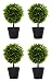 Produktbild DARO DEKO Kunst-Pflanze Buchs-Baum mit Stamm 4 Stück