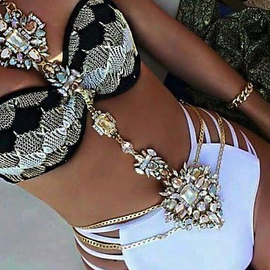 ZB Women's Body Jewelry Belly Chain Body Chain Necklace Belly Chain Natural Rainbow Turkish Gothic Handmade Fashion Vintage Bohemian Hip-Hop , one size
