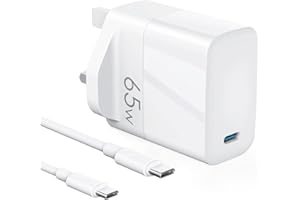 HTTWCOD Mac Book Pro Charger 65W USB C Super Fast Charger,Compatible with MacBook Pro 16, 15, 14, 13 Inch, MacBook Air 13 Inch, Laptop USB C Charger Power Supply for Lenovo, HP, iPad.