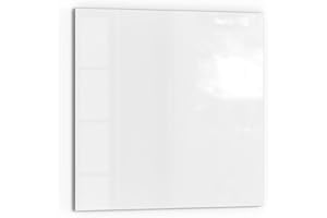 DEQORI Panneau de crédence de cuisine en verre | Couleur unie – Blanc | 60 x 60 cm | Paroi arrière de salle de bain ou de cuisinière | Protection anti-éclaboussures pour cuisine et salle de bain |