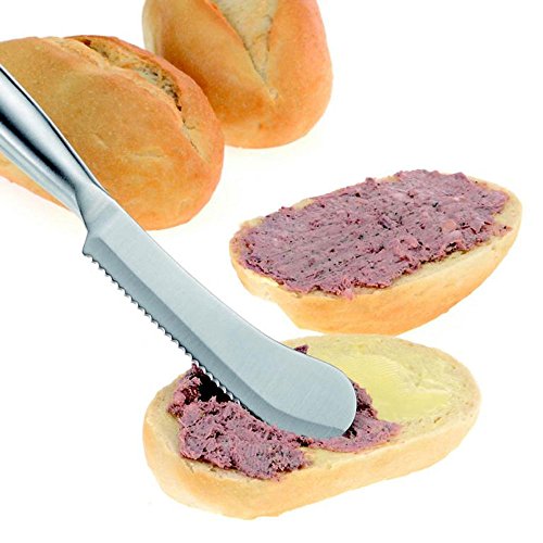 Frühstücksmesser Brötchenmesser Brotzeitmesser, Edelstahl, ca. 22 x 3 cm - 3
