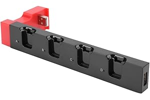 Socobeta Base de Carga Cargador de Consola de Juegos con Manual Compatible con Joy-con PG-9186 1PCS