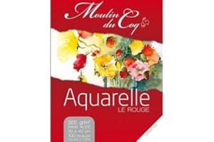 HAHNEMÜHLE Bloc aquarelle 100 feuilles 325 gr 30x40 cm Moulin du coq