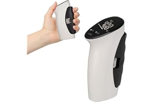 ZJCHAO Misuratore di Forza della Mano / Dinamometro Digitale, Dinamometro Manuale Elettronico Display a LED Distanza di Presa Regolabile con Precisione Dinamometro di Forza della Mano Digitale, Rilevamento a