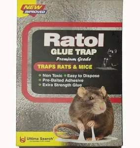 Ratol Glue Trap LARGE NEW IMPROVED VERSION)Insect Rodent Lizard Trap Rat Catcher Adhesive Sticky Glue Pad