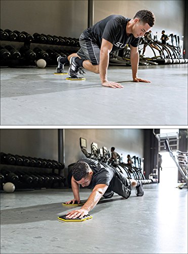 SKLZ SLDS-001 Trainingspad Rutschpad Slidez (2er Pack) gray/yellow - 3