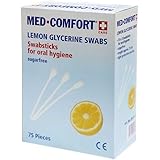 Med di comfort Lemon-Glycerine Sticks Igiene Orale di incenso Igiene Orale bocca in microfibra, 25 X 3 pezzi, 10/15 cm