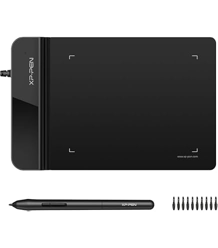Tablette Graphique XENX P3-1060 - 25,4 X 15,2 Cm - Stylo Sans Pile 8192 Niveaux - Compatible Mac, Windows, Android