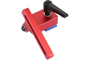 Fafeicy Tope de Riel de Inglete Tipo 30, Herramienta de Carpintería para Riel en T Estándar, Limitador Preciso de Conducto Deslizante, Aleación de Aluminio