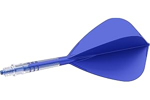 CUESOUL Rost T19 Carbone Tige et vol de fléchettes intégrés, Forme de cerf-Volant, Lot de 3