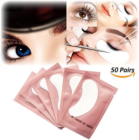 Tuokay 50 Pairs Eye Gel Pads, Eye Gel Patches, Healthy Materials, Non-viscous, Cool Sensations for Eyelash Extensions