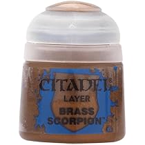 Citadel Layer Farbe Brass Scorpion, 12 Ml, Acryl Metallic, Für Miniaturen & Modellbau