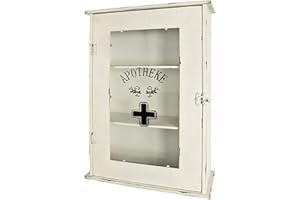 HAKU Möbel Regal weiß, Metall, Sicherheitsglas - Maße: B 43 cm x H 62 cm x T 17 cm, Style: Industrial