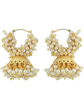 MUCHMORE Awesome Stil Polki Indian Gold Tone Ohrringe Hochzeit tragen Schmuck