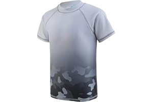 AISYEE Schwimmshirt Jungen Einteiler Kurzarm Badeshirt Kinder Jungen Badeanzug 122 164/7-16 Jahre