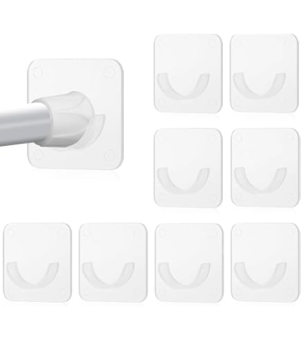 Set Di 2 Supporti Universali Per Asta Di Tenda Da Doccia Con Adesivo Non E Necessaria La Foratura Supporto Per Asta Di Tenda Da Doccia Con Viti Per Bagno Camera Da Letto Balcone 95245509
