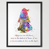Dignovel Studios A4 Dumbledore Harry Potter Quote watercolour illustration Art Print Wall Art Poster Home Decor Art Wall Hanging Kids Art Birthday Gift N334-Unframed