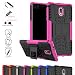 Produktbild Nokia 3 Hülle,Mama Mouth [Heavy Duty] Rugged Armor stoßfest Handy Schutzhülle Silikon Tasche Ständer Hülle Case mit Standfunktion für Nokia 3 Smartphone,Rosa