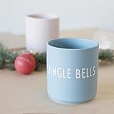 Design Letters Tazze Natalizie Jingle Bell | Tazzine Caffe Perfetto come Regali Natale & Natale Decorazioni | Porcellana Tazz