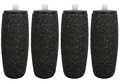 AminoriTM 4 Pack of Velvet Smooth Replacement Refill Rollers Compatible with Scholl Velvet Smooth Pedi Electric Hard Skin Remover for Manicure Pedicure