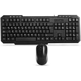Everest KM-1435 Black Usb Player Q Multimedia Keyboard + Mouse Set